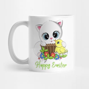 Cute Kitten HAPPY EASTER! Mug